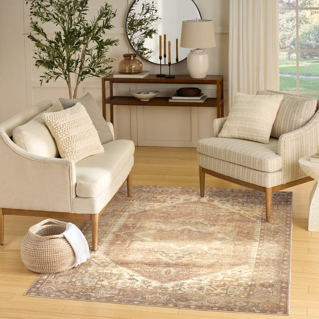 nourison vintage washables vws14 gold rug