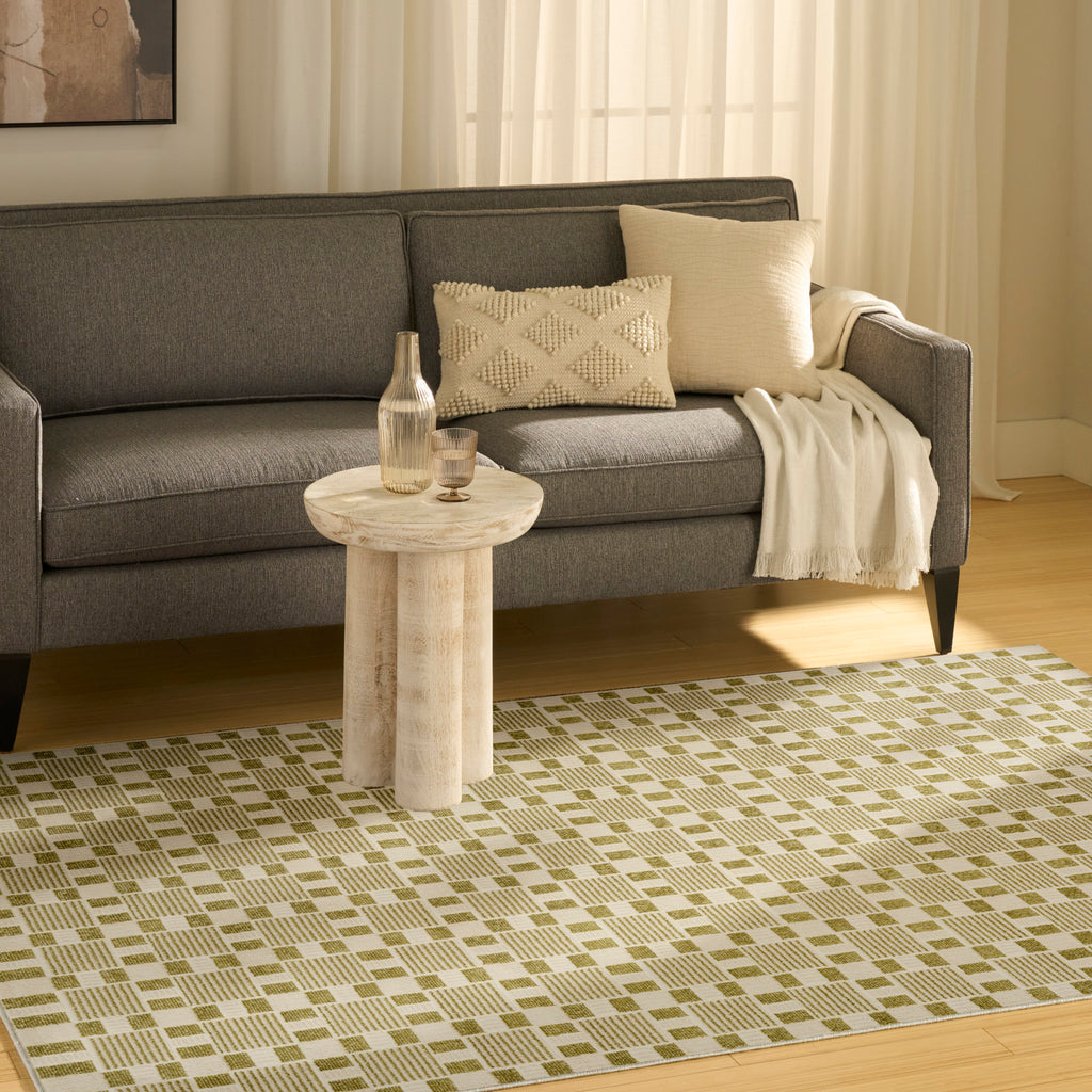 nourison nordic nrc13 green rug