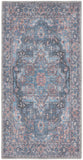nourison new concept washables sr101 light blue multicolr rug
