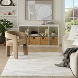 nourison modern shag mmd05 ivory grey rug