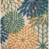 nourison aloha alh05 blue green rug