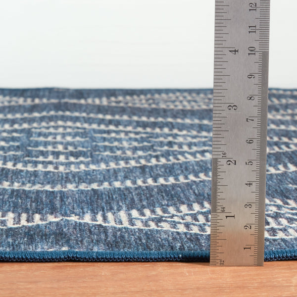 dash albert guthrie da2344 navy machine washable polyester rug