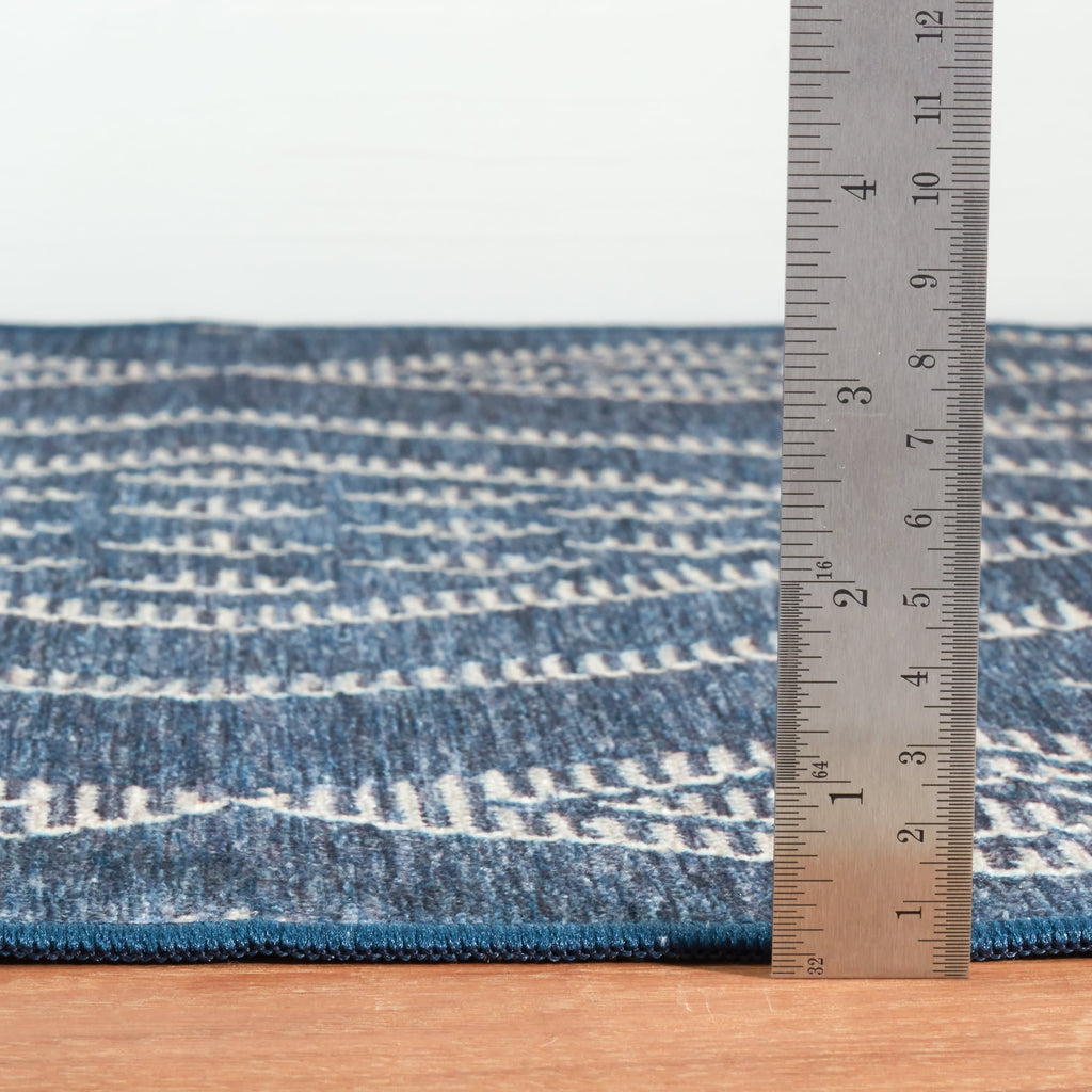 dash albert guthrie da2344 navy machine washable polyester rug