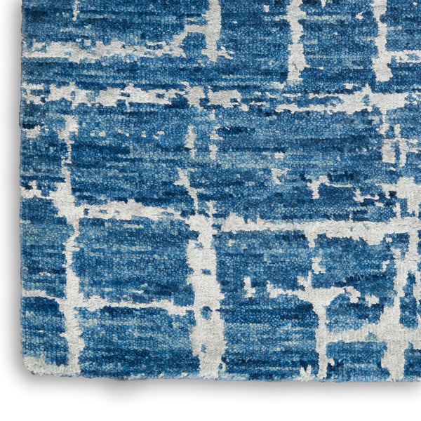 nourison luna lun02 blue silver rug