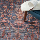 nourison grand washables grw02 navy brick rug