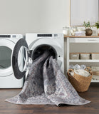 nourison new concept washables sr101 grey rug