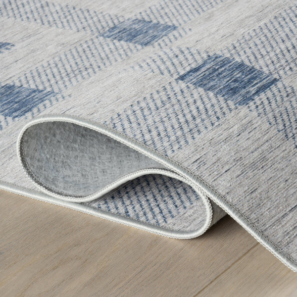 dash albert teahouse da2411 blue machine washable polyester rug