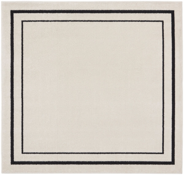nourison nourison essentials nre02 ivory black rug
