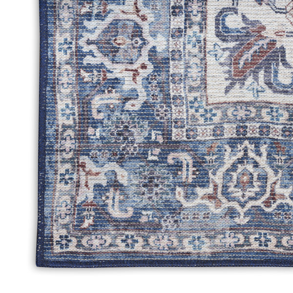 nourison new concept washables sr104 navy ivory rug