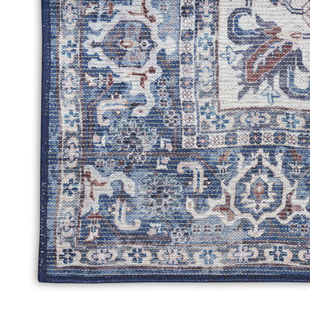 nourison new concept washables sr104 navy ivory rug