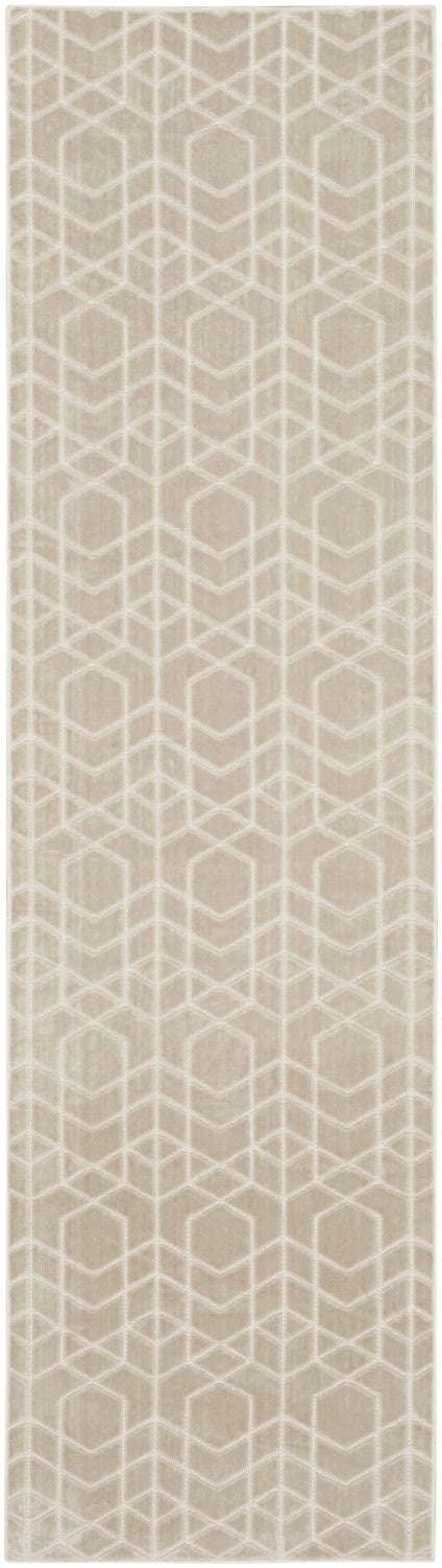 nourison washable charm wch01 silver ivory rug