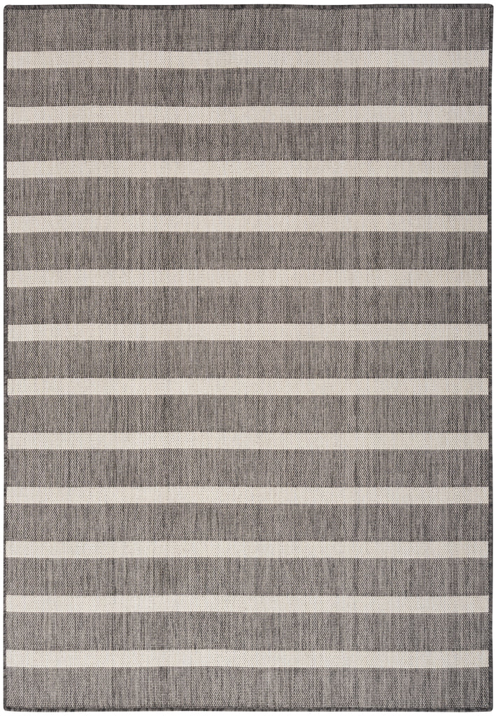 nourison positano pos03 charcoal ivory rug