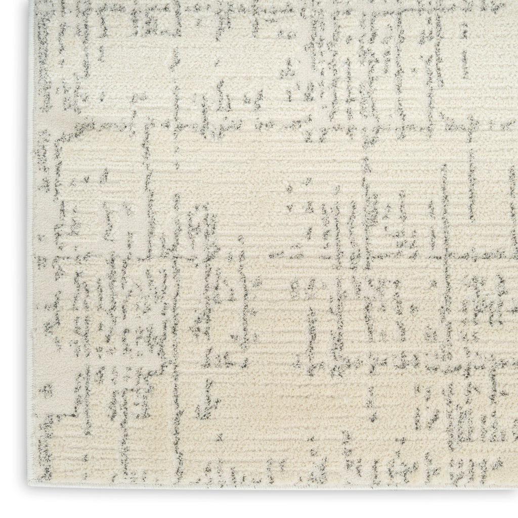 nourison ivory hues ivh01 ivory grey rug