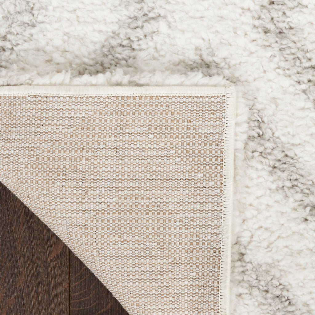 nourison modern shag mmd01 ivory silver rug