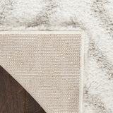 nourison modern shag mmd01 ivory silver rug