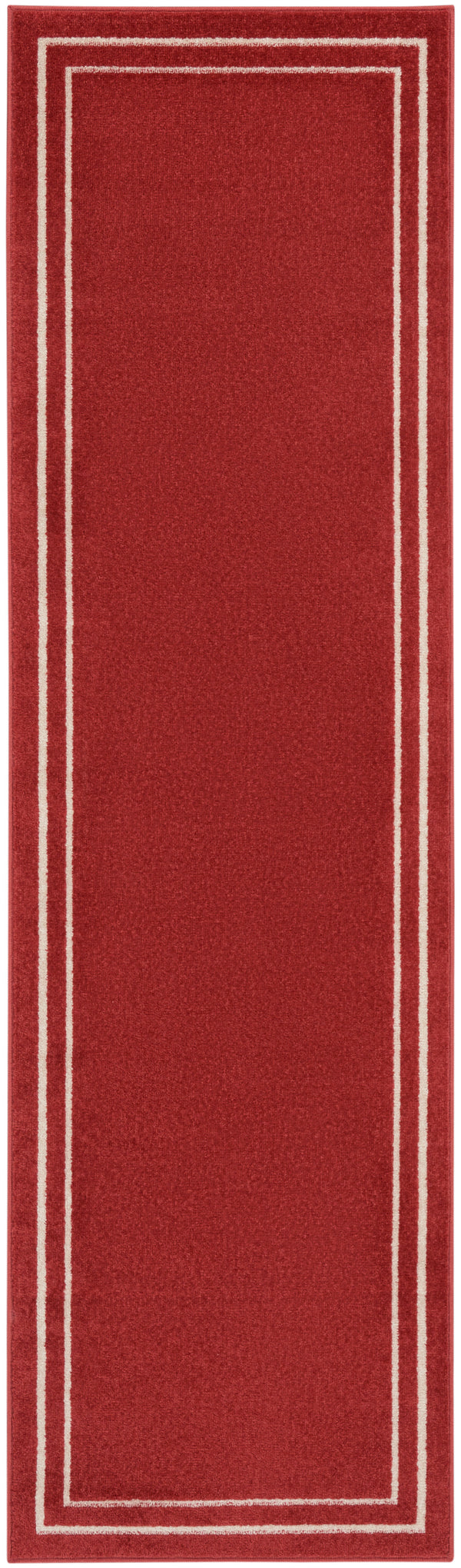 nourison nourison essentials nre02 brick ivory rug