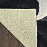 nourison prismatic prs41 ivory black rug