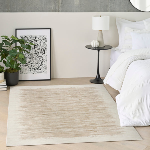 nourison grand street grn04 ivory taupe rug