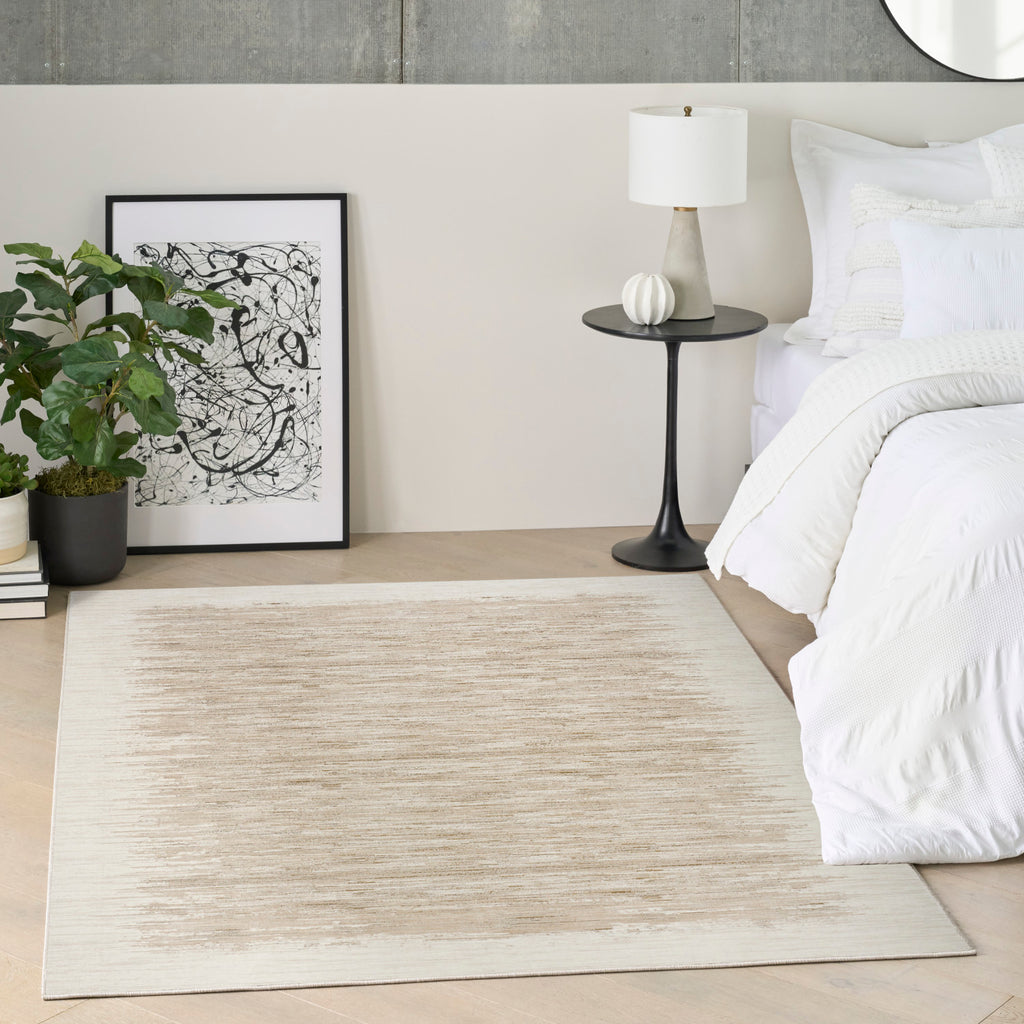 nourison grand street grn04 ivory taupe rug