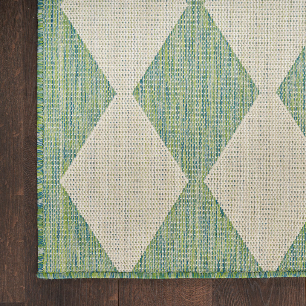 nourison positano pos04 blue green rug
