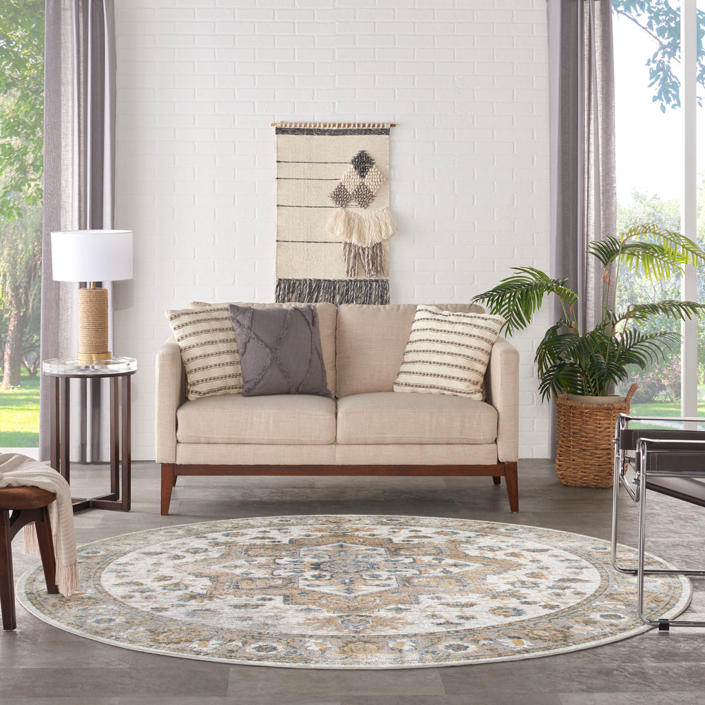 nourison astra machine washable asw12 silver grey rug
