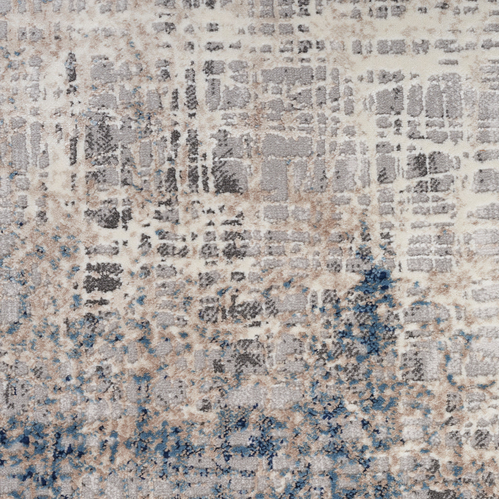 nourison ck022 infinity ifn01 blue multicolor rug
