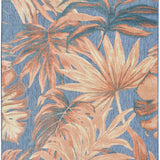 nourison aloha alh43 blue rose rug