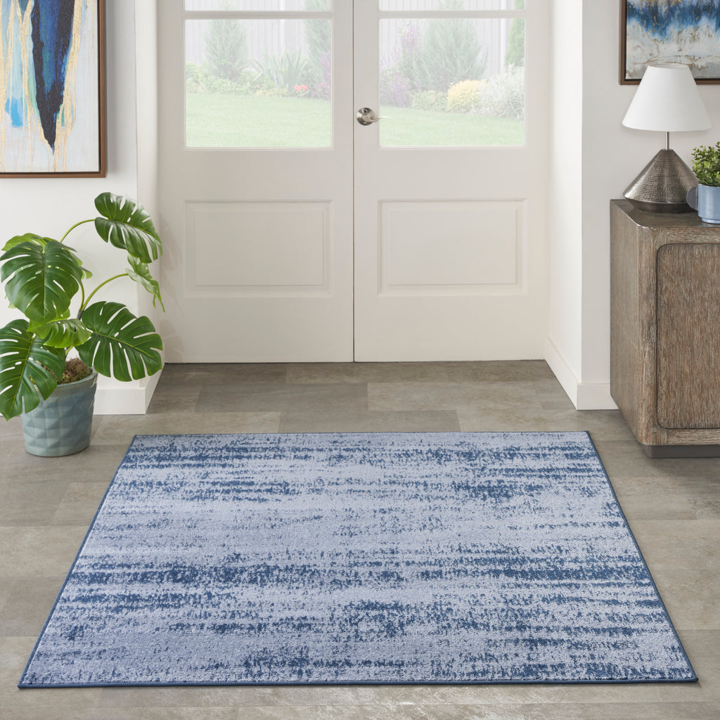 nourison nourison essentials nre03 denim rug