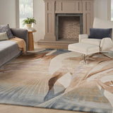 nourison prismatic prs35 sand rug