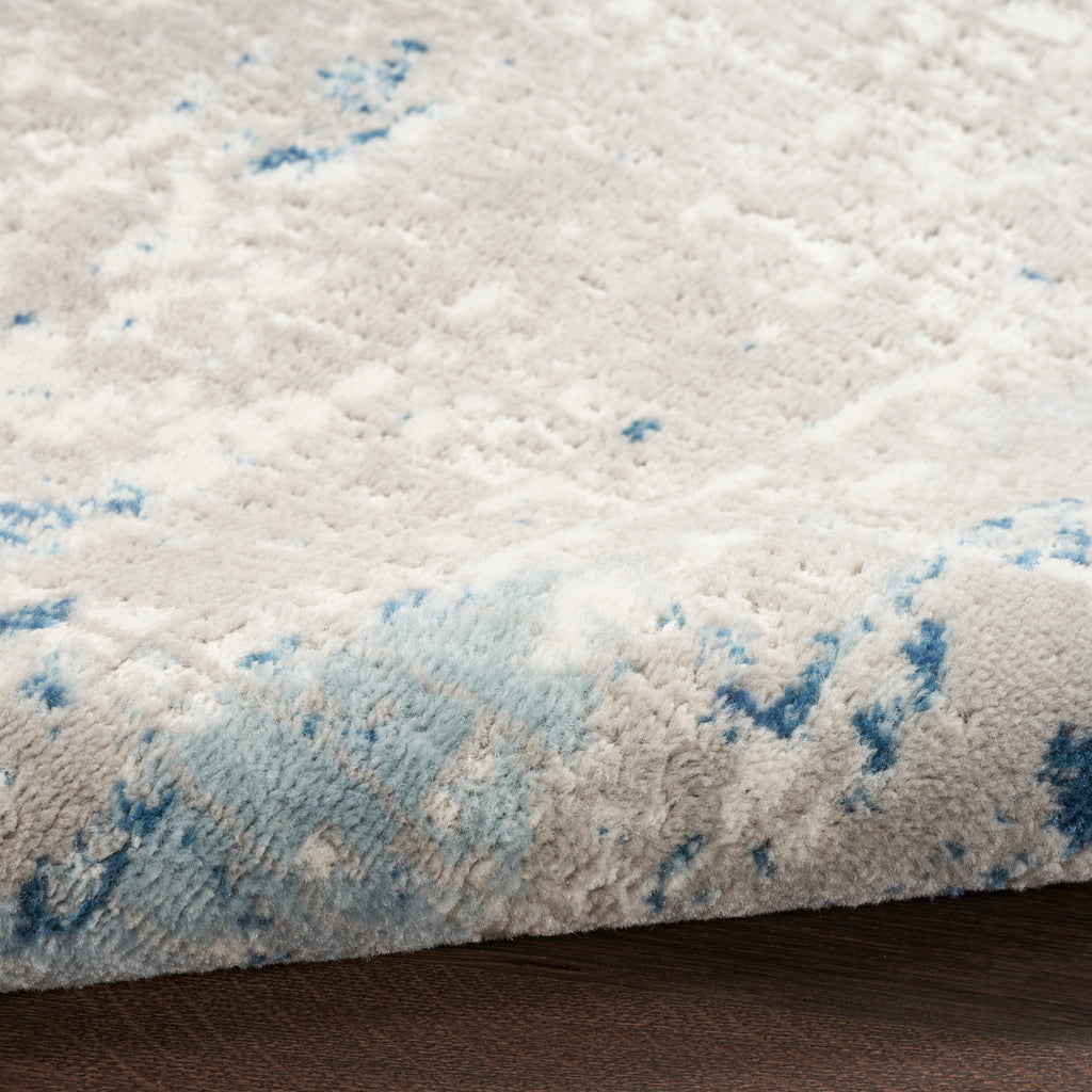 nourison quarry qua01 ivory grey blue rug