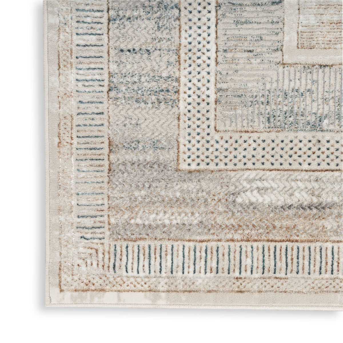 nourison glitz glz07 ivory multicolor rug