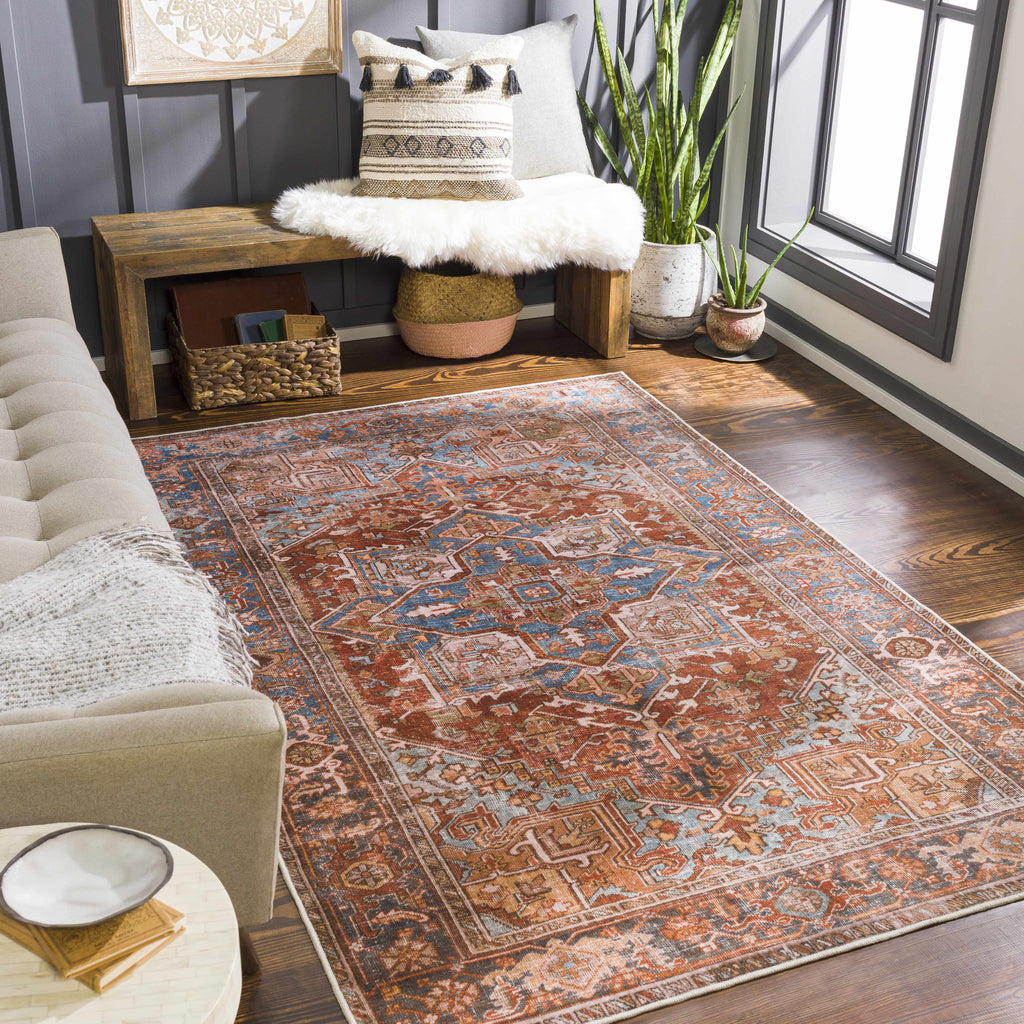 Hauteloom Darapidap DARAP Blush Machine Made Polyester Rug