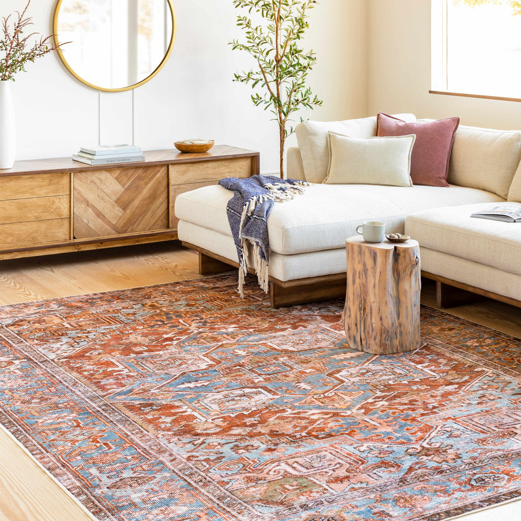 Hauteloom Darapidap DARAP Blush Machine Made Polyester Rug
