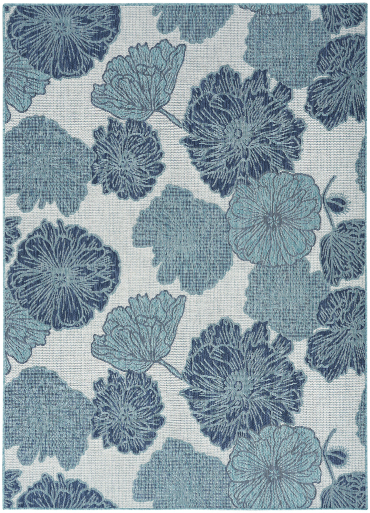 nourison garden oasis goa04 blue rug