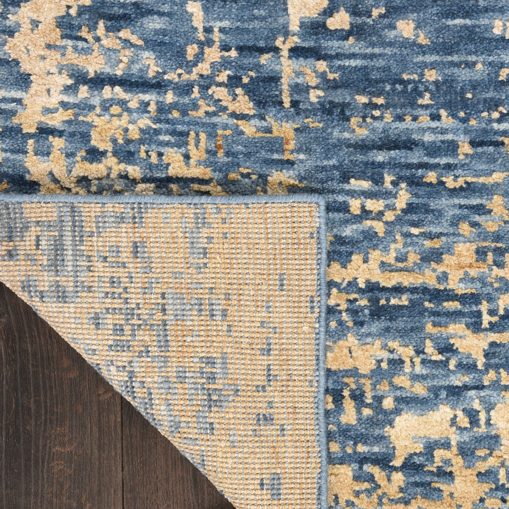 nourison luna lun01 dark blue mocha rug