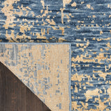 nourison luna lun01 dark blue mocha rug