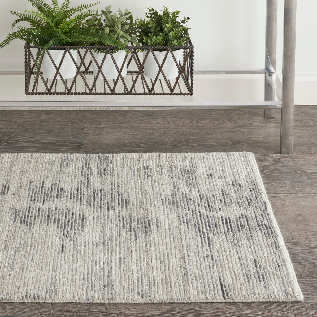 nourison ocean ocp03 cream charcoal rug
