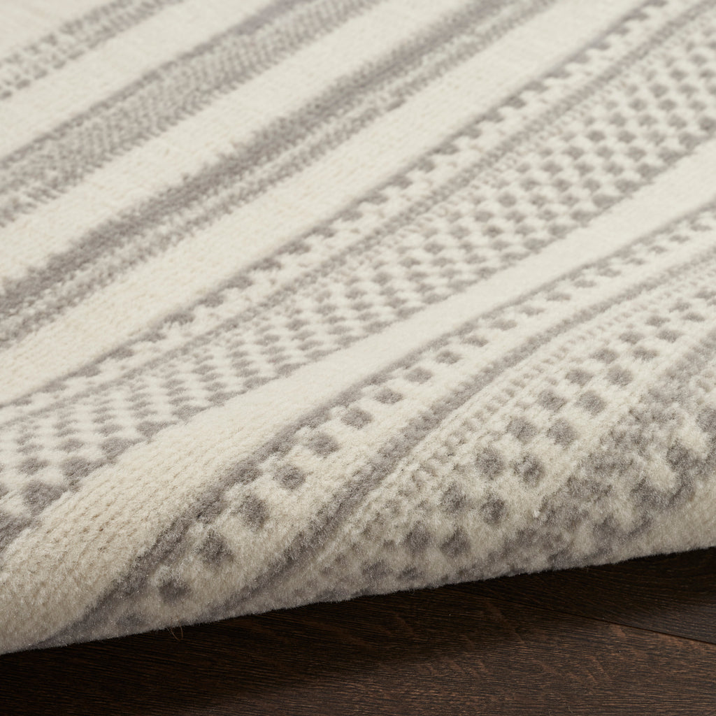 nourison grafix grf41 ivory grey rug