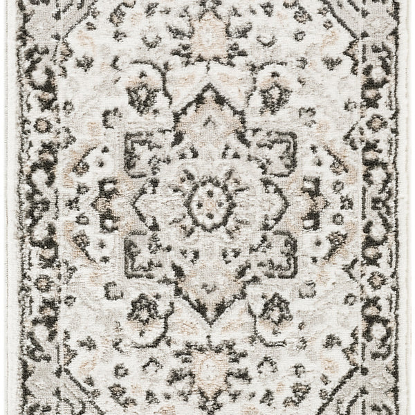 nourison dekor dek08 ivory charcoal rug