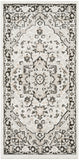 nourison dekor dek08 ivory charcoal rug