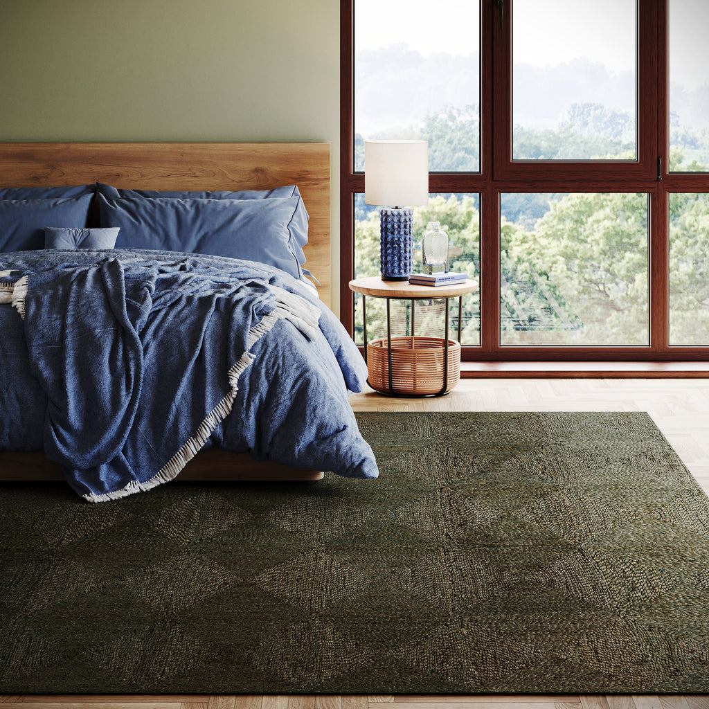 dash albert haven hurst da2447 green braided jute rug