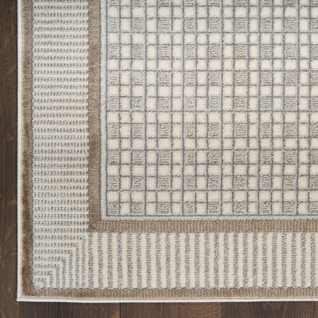 nourison nordic nrc03 ivory grey rug