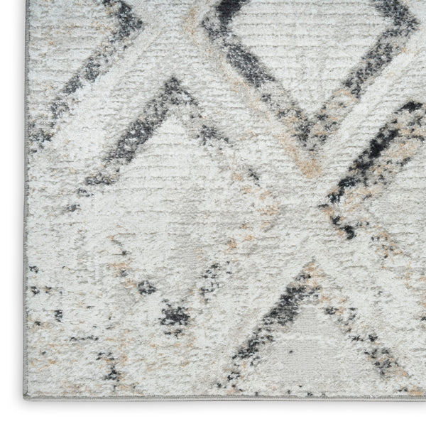 nourison dekor dek05 grey charcoal rug