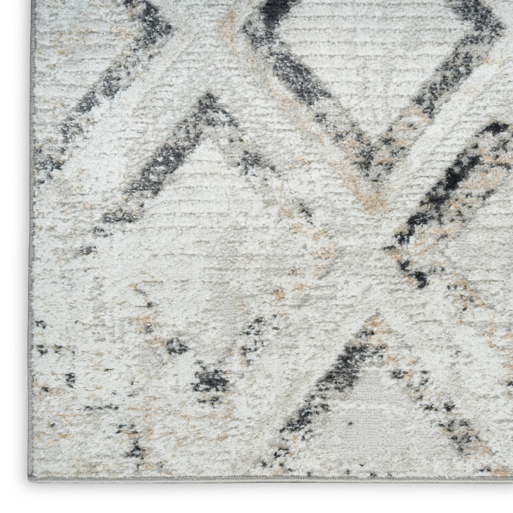nourison dekor dek05 grey charcoal rug