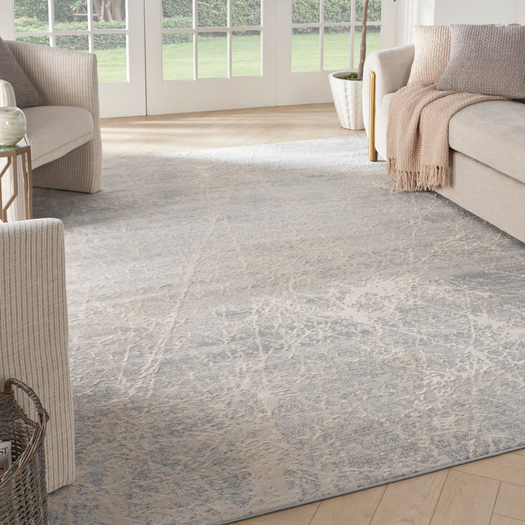 nourison exhale exl02 ivory grey rug