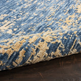 nourison luna lun01 dark blue mocha rug