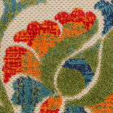 nourison aloha alh17 red multicolor rug