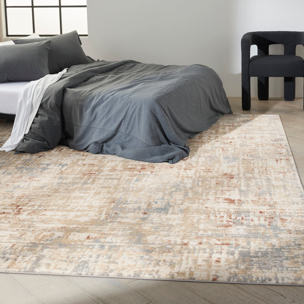 nourison ck005 enchanting ech06 ivory grey rug