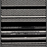 nourison grafix grf41 black white rug