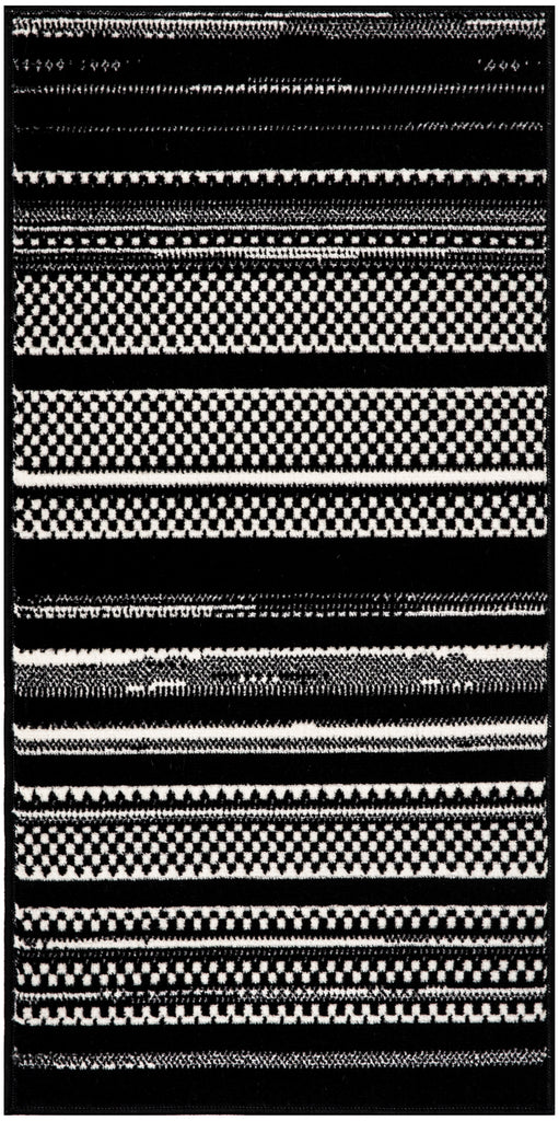 nourison grafix grf41 black white rug